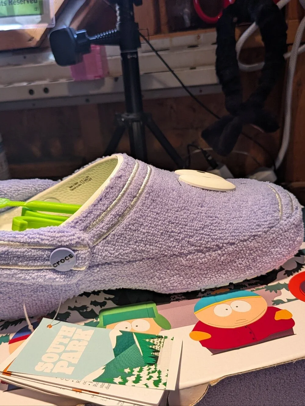 Crocs X South Park NEW Towelie Terry Cloth Classic Clogs Size 10 Women 8 Men